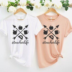 Teacher Life T-shirt, Teacher Gift, Custom Tshirt